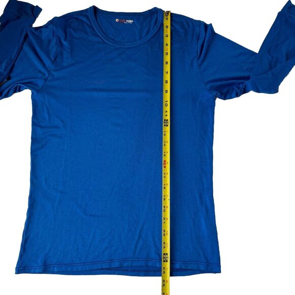 HEATKEEP Men's Blue Size SMALL Base Layer Crew Neck Top Tee Lightweight - Picture 6 of 8